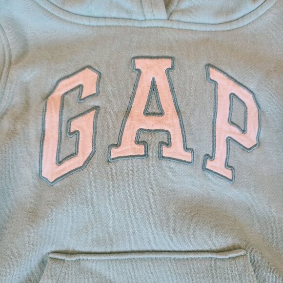 Baby Gap Toddler Hoodie Sweatshirt 3 Years Mint Green Cotton/Polyester Blend - Picture 3 of 5